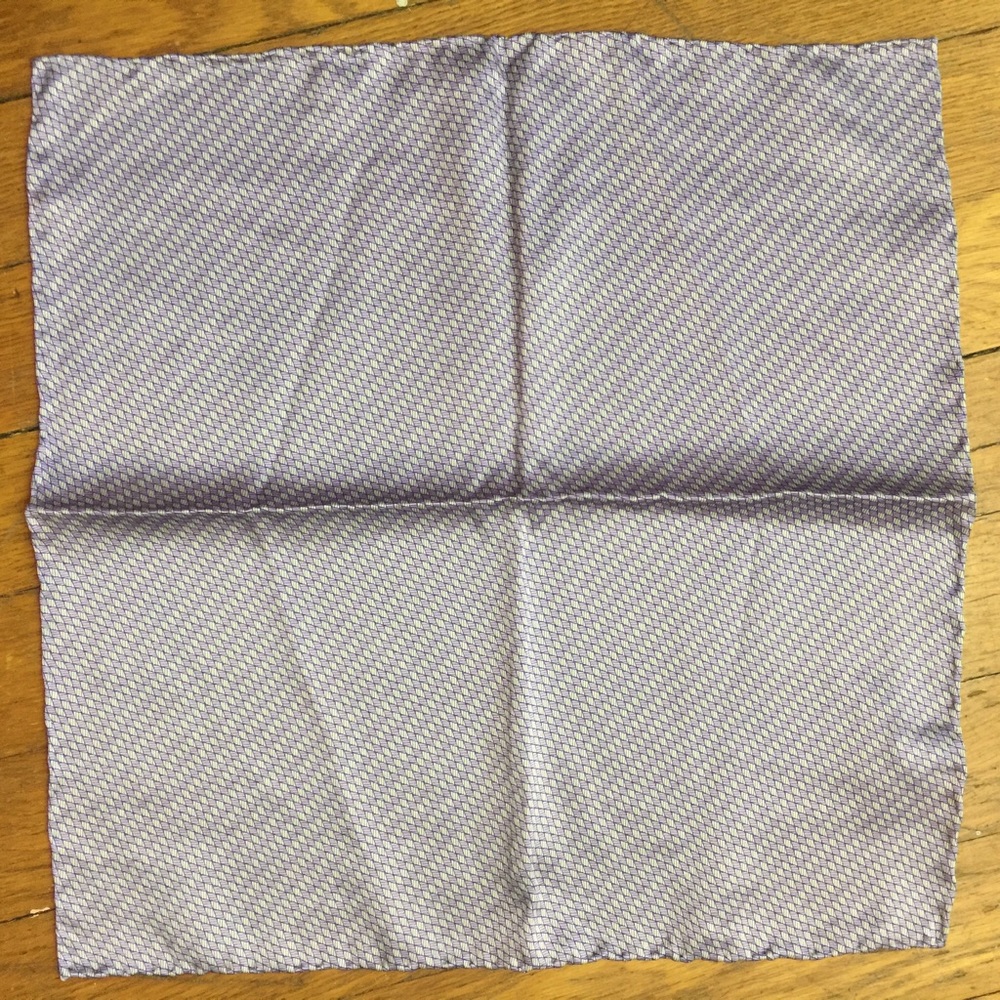 Purple Patterned Pocket Square - image 5